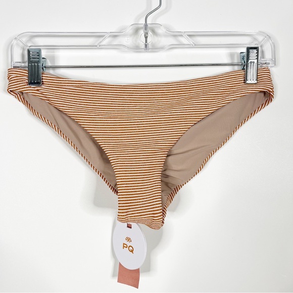 Pilyq Aperol Stripe Bandeau Two Piece Swimsuit - Picture 7 of 8